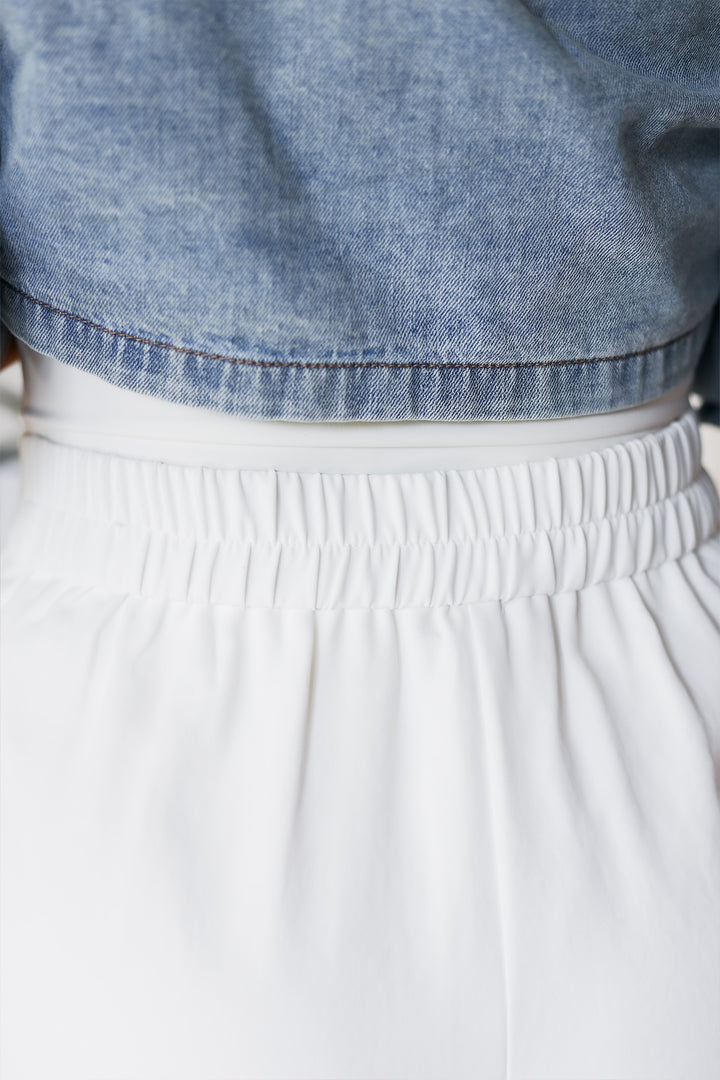 The Claire Shorts- White
