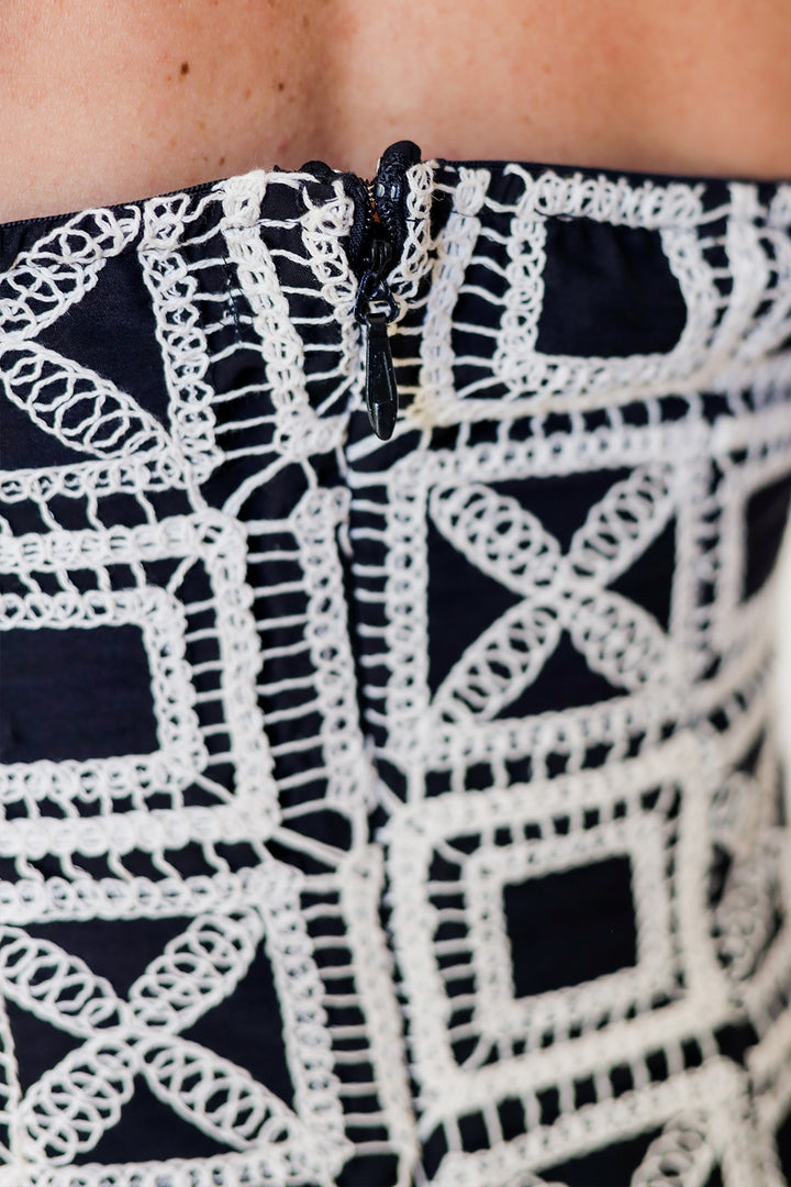 Kenny Crochet Mini Dress