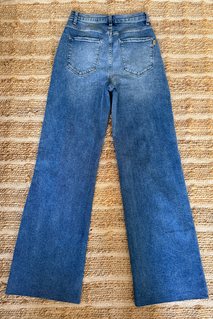 Wren Asym. Wide Leg Jeans - 2 Colors