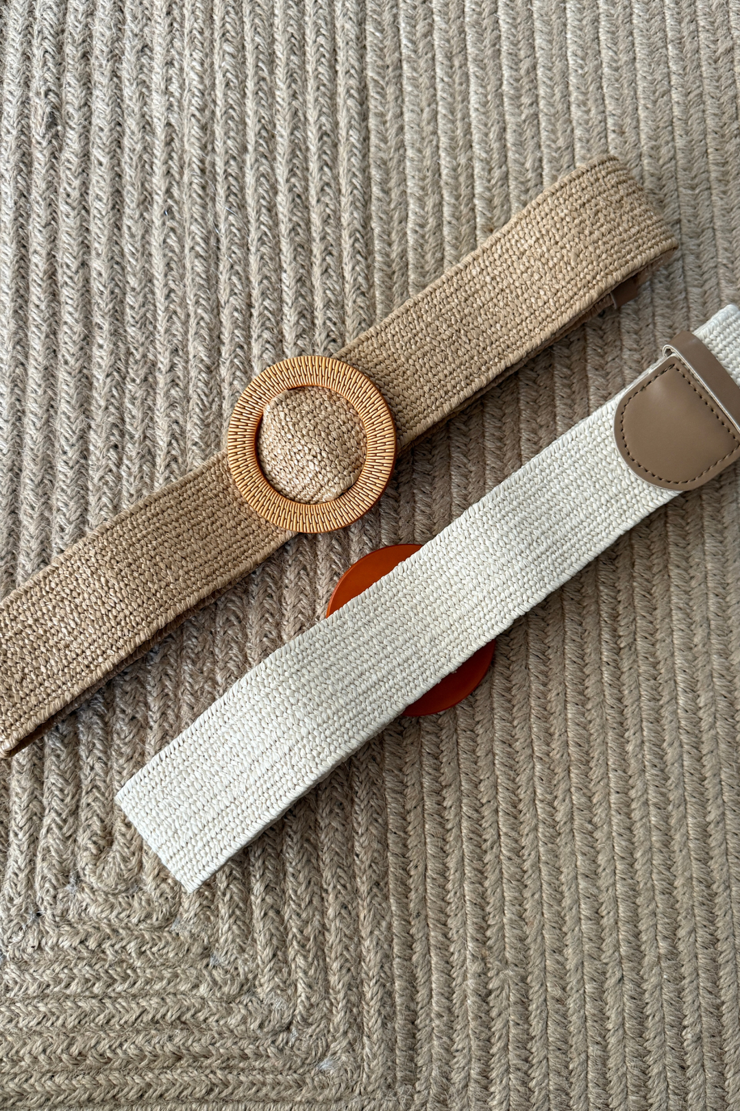 Raffia Round Belt - 2 Colors