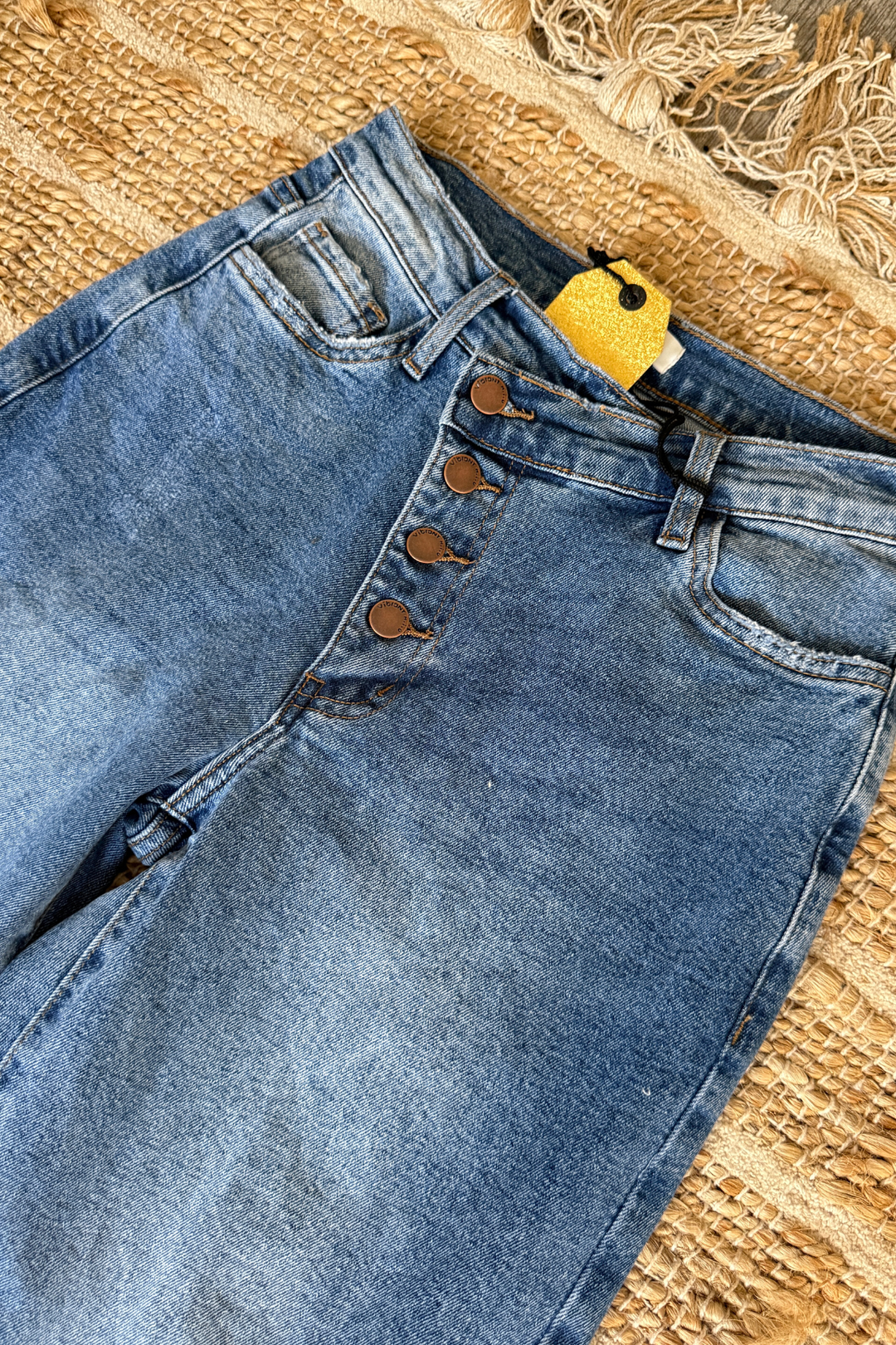 Wren Asym. Wide Leg Jeans - 2 Colors