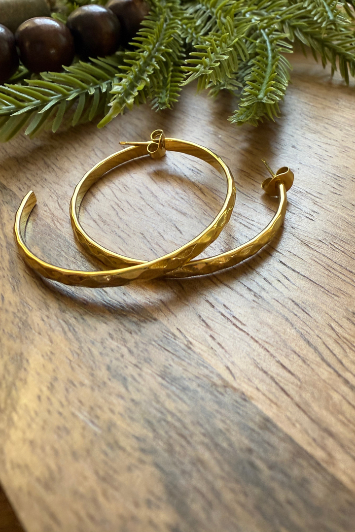 Ava Gold Hoops