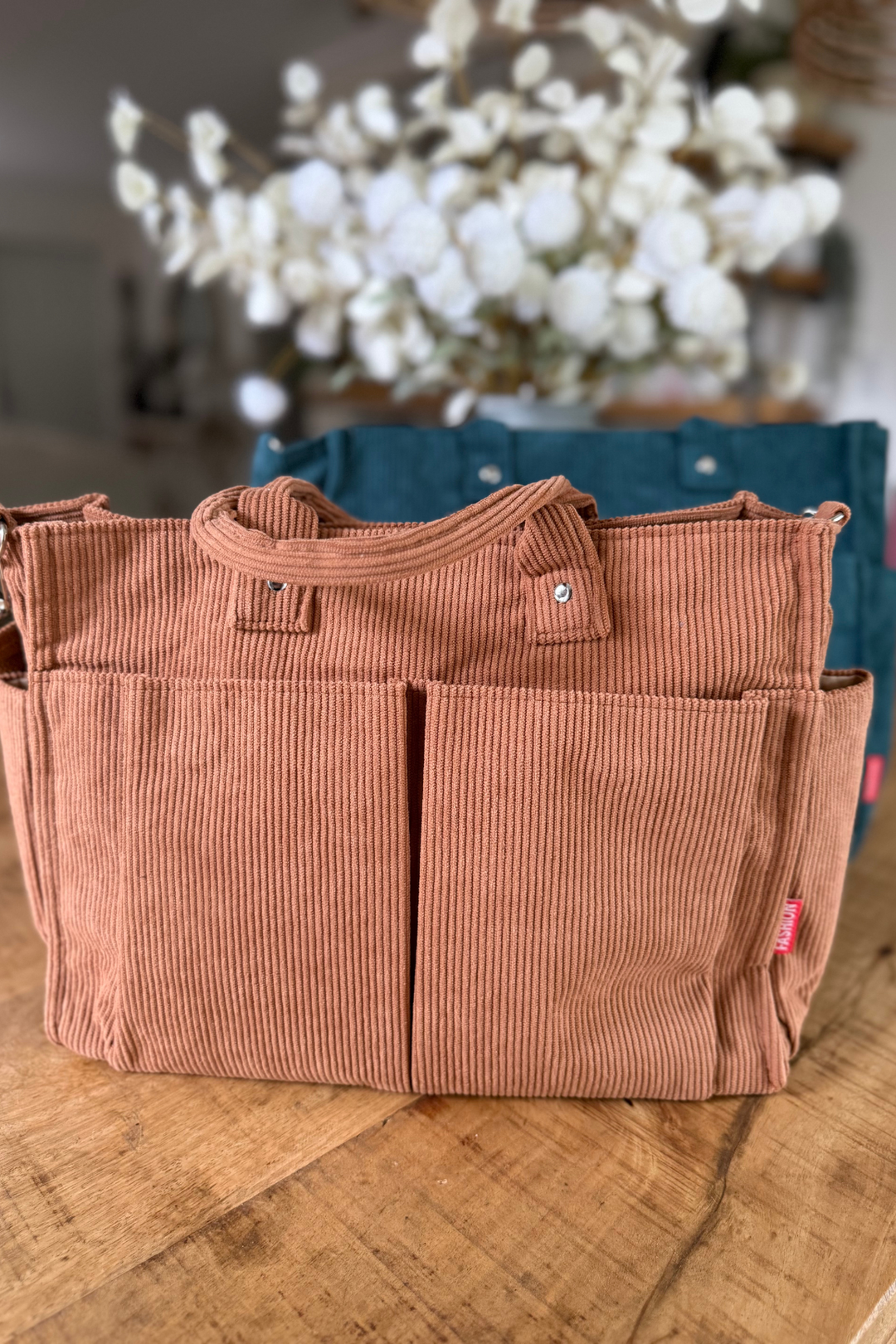 Sienna Corduroy Tote - 2 Colors