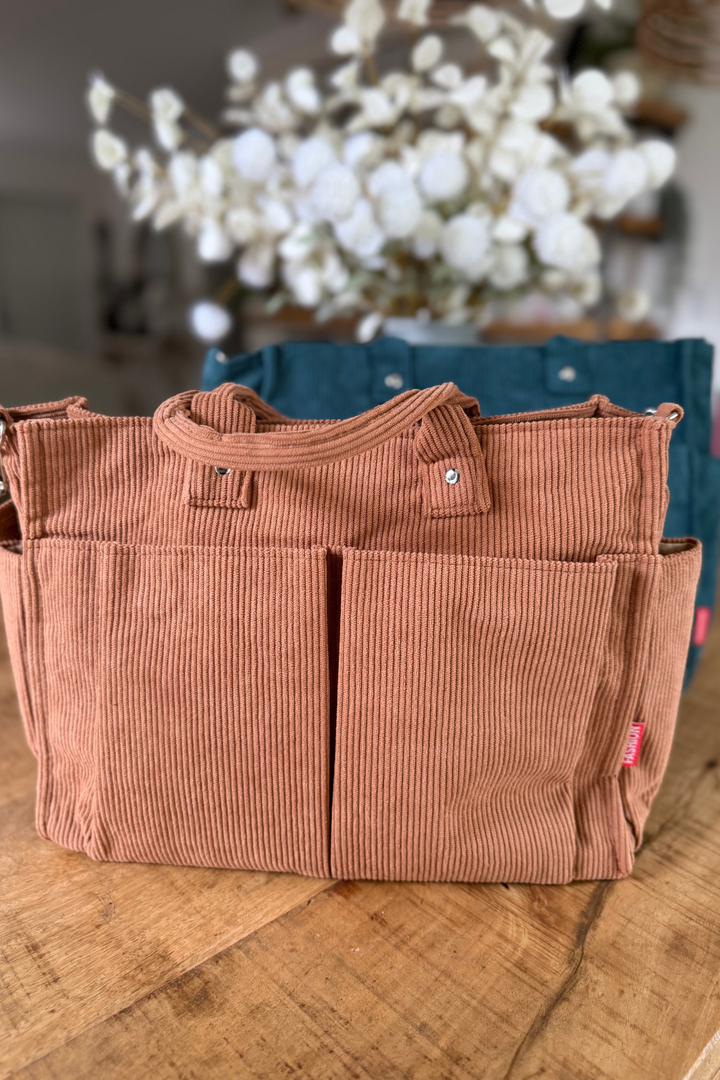 Sienna Corduroy Tote - 2 Colors
