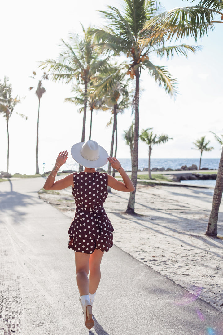 Brielle Polka Dot Vest Set