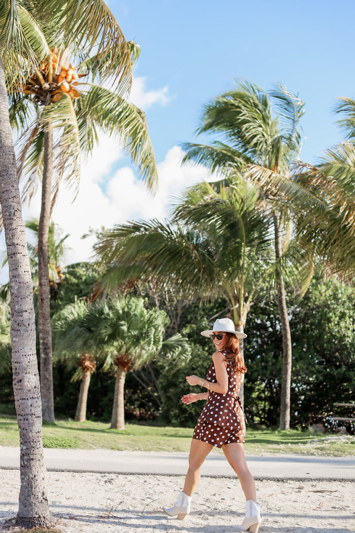 Brielle Polka Dot Vest Set