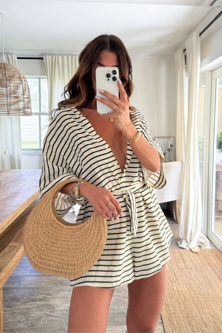 Cristina Striped Romper