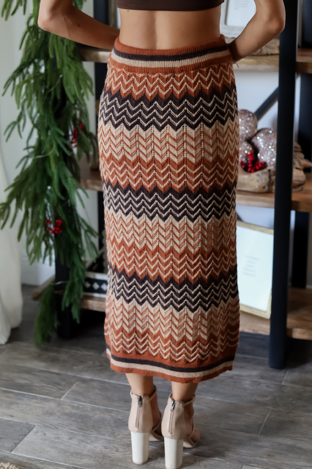 Mila Chevron Skirt