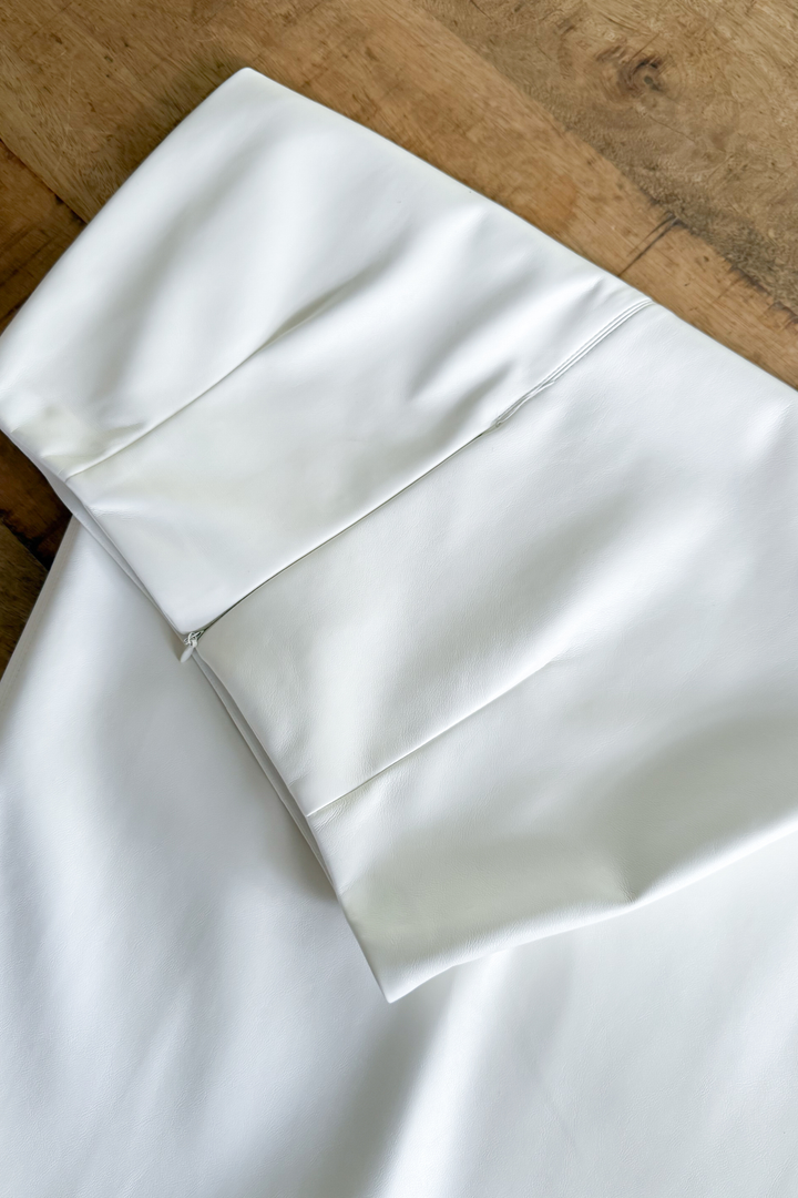 Audrey Faux Leather Midi Skirt