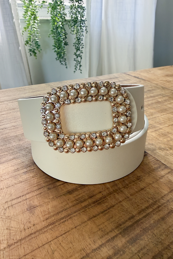 Pearl Buckle Belt