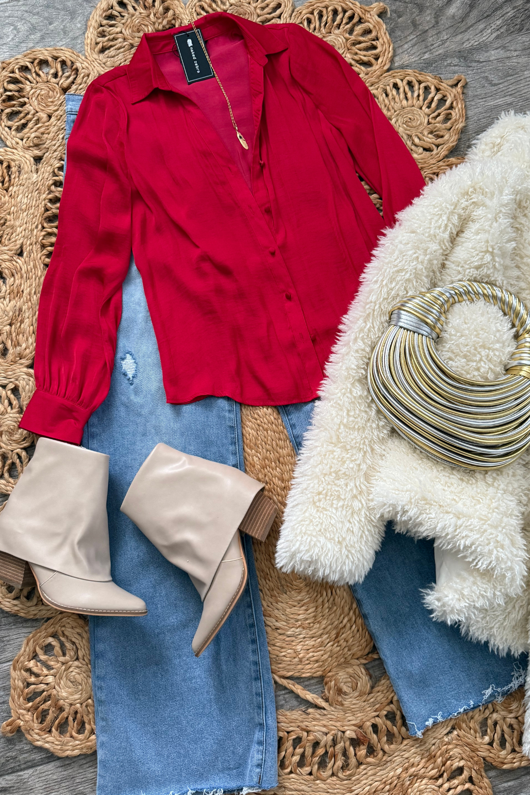 The Aria Button Down Blouse- 2 Colors