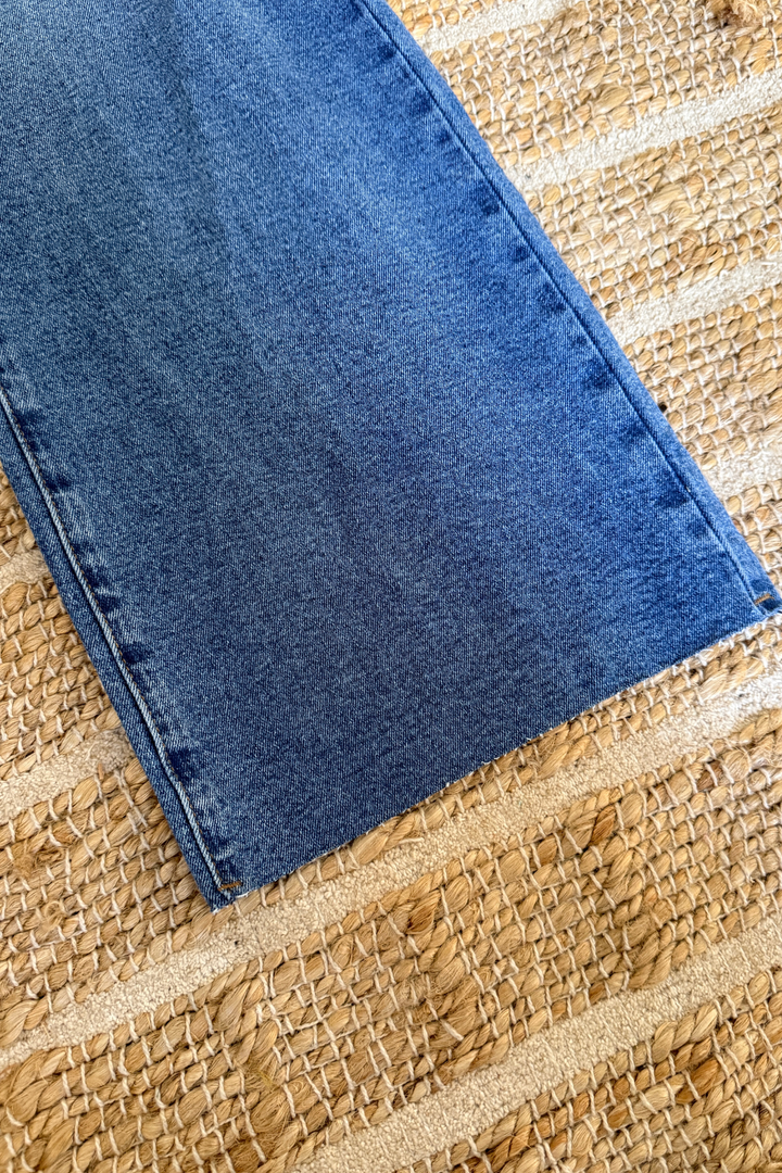 Wren Asym. Wide Leg Jeans - 2 Colors