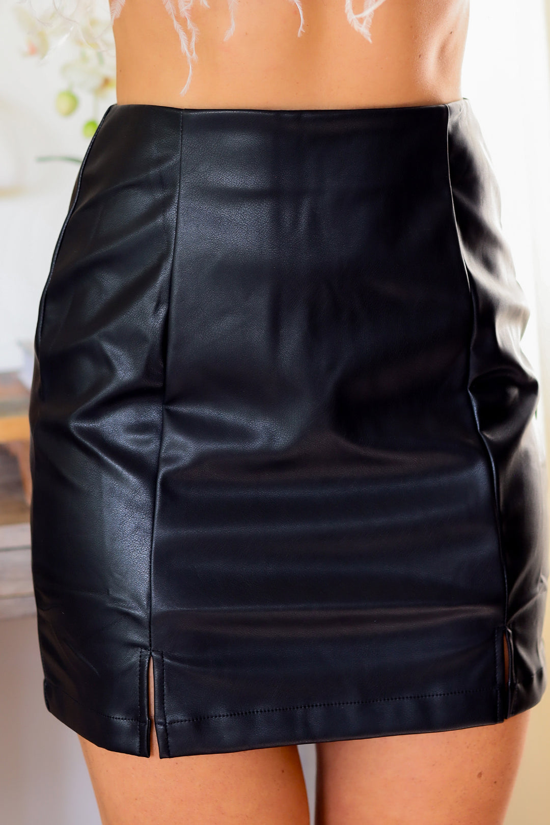 Colette Mini Skirt -Black