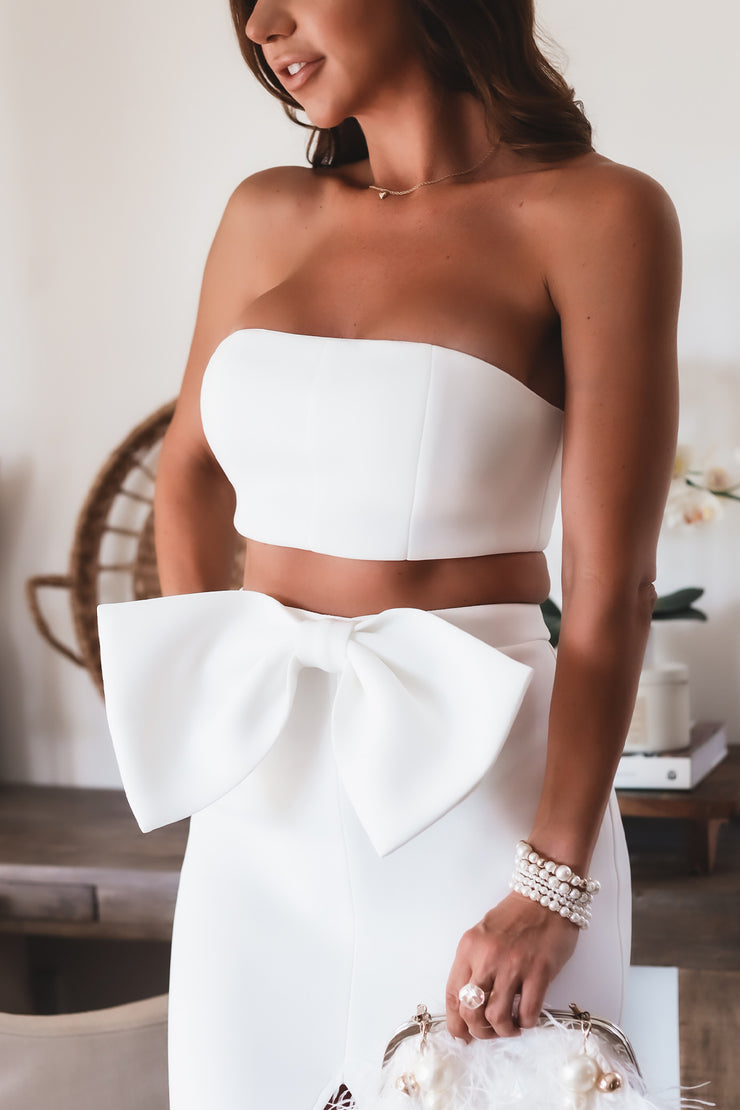 Girl's Night Skirt Set- White