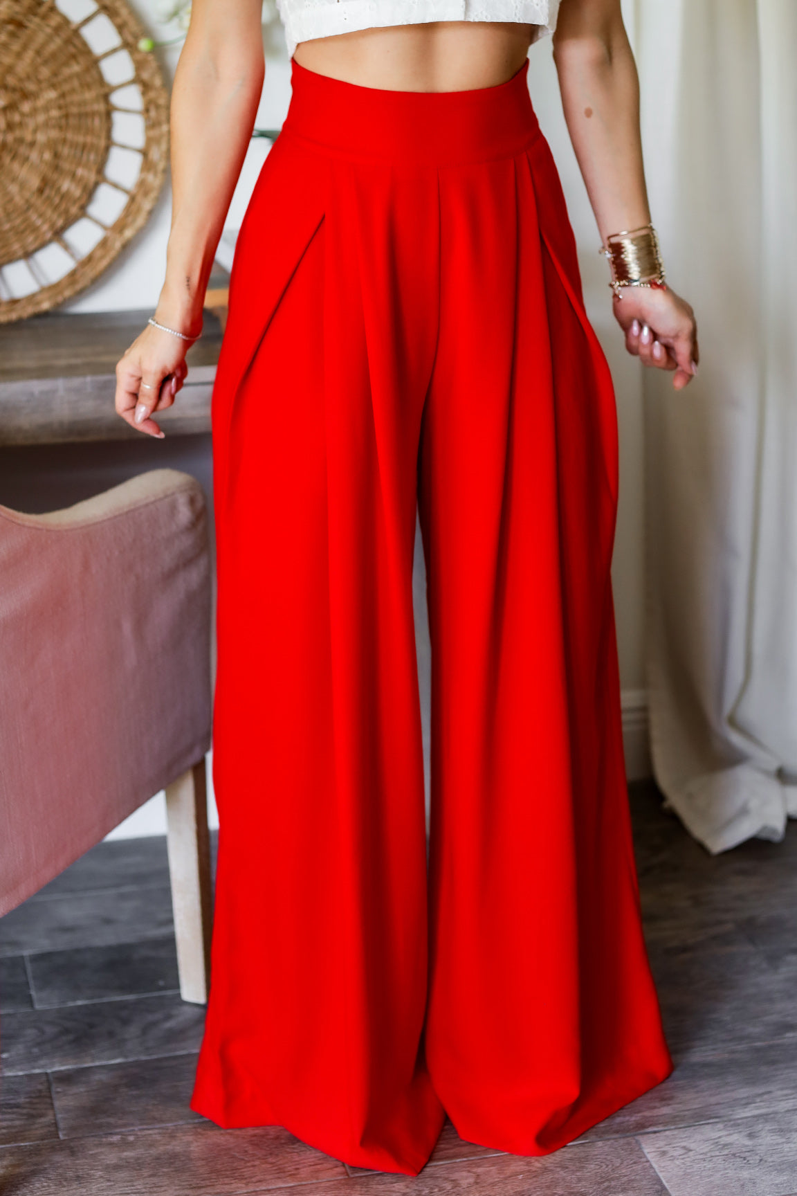 パンツ CHLOE TOILE WIDE-LEG PANTS Chloé Linen wide-leg pants Chloe