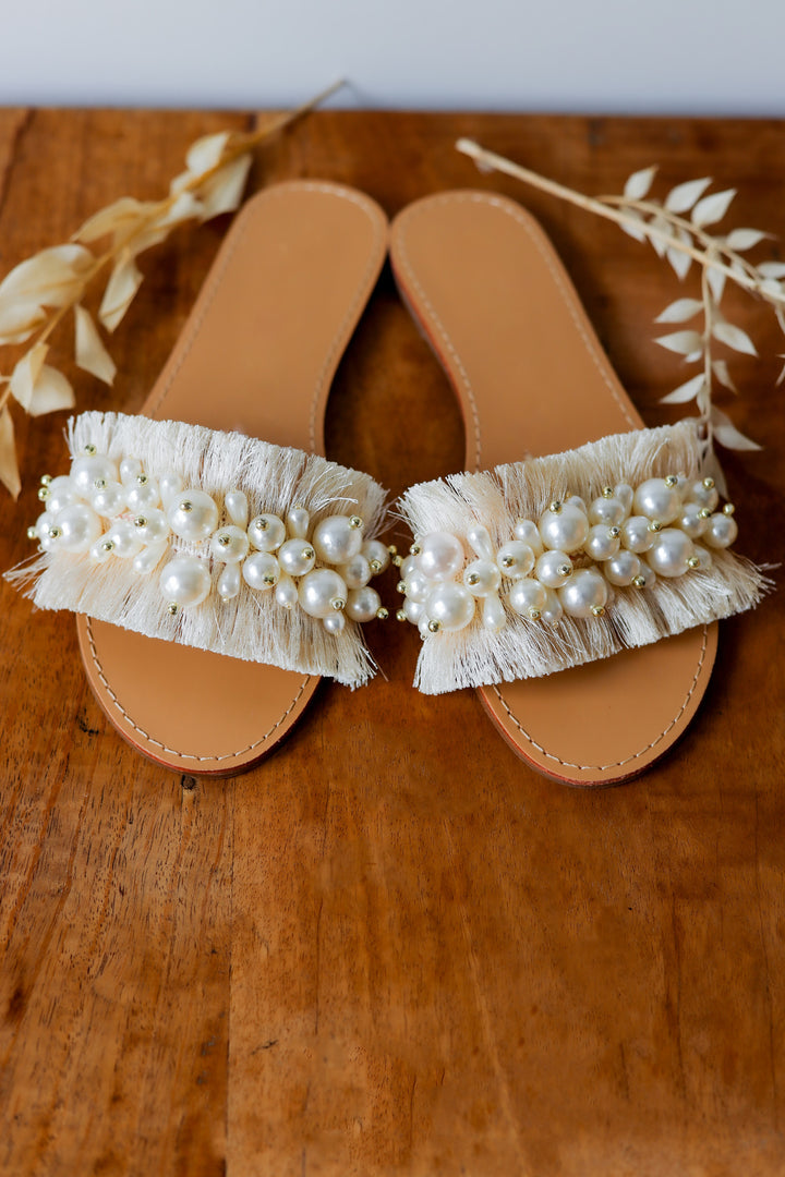 Janelle Pearl Sandals- 2 colors