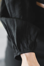 The Pilar Knot Dress- Black