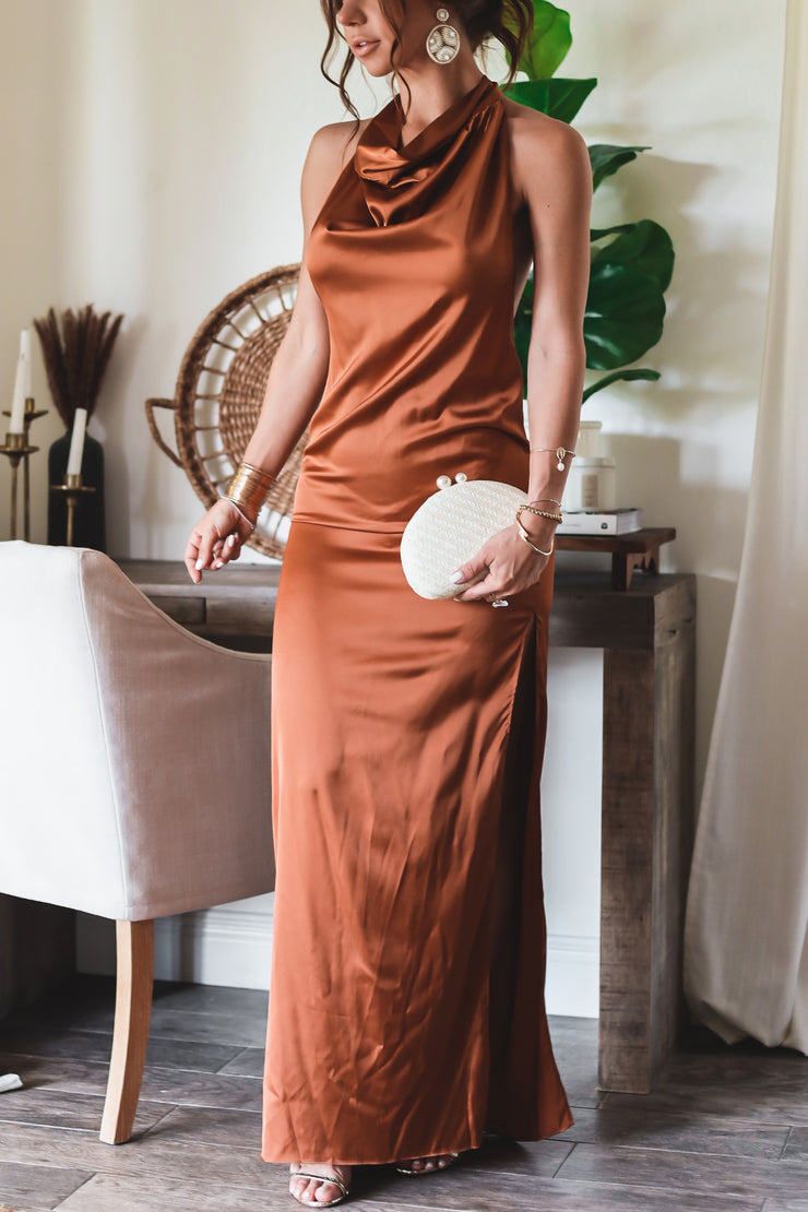 The Marnie Satin Midi