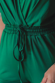 The Giselle Jumpsuit- Hunter Green