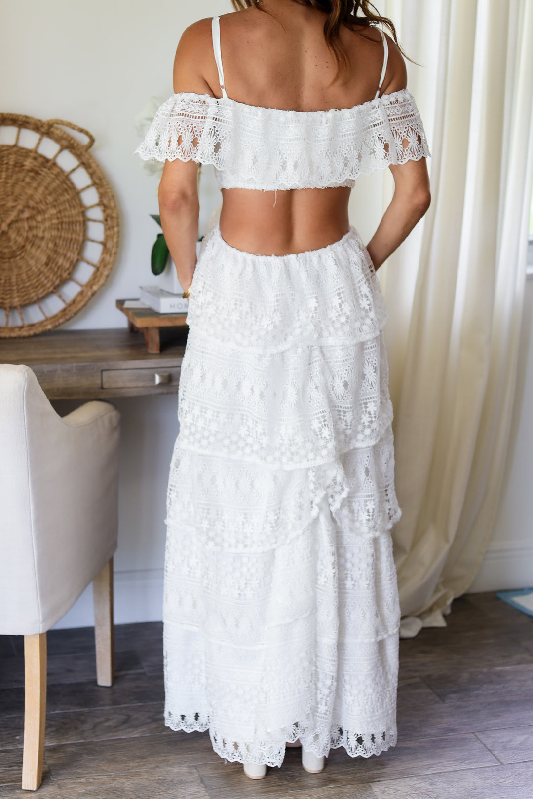 Michaela Embroidered Maxi