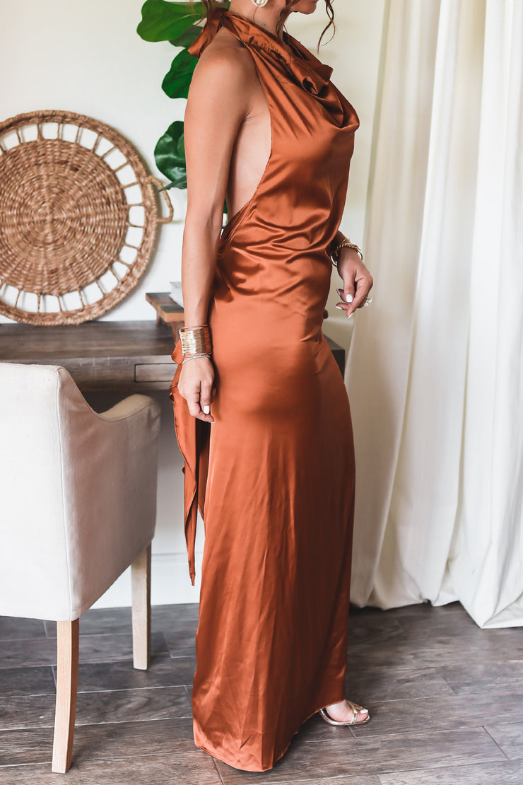 The Marnie Satin Midi