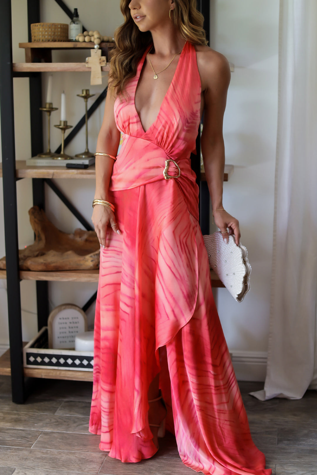 Jules Maxi Dress - Cherry
