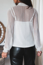 The Ivy Lace Blouse-White