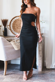 The Cameron Midi Dress- Black