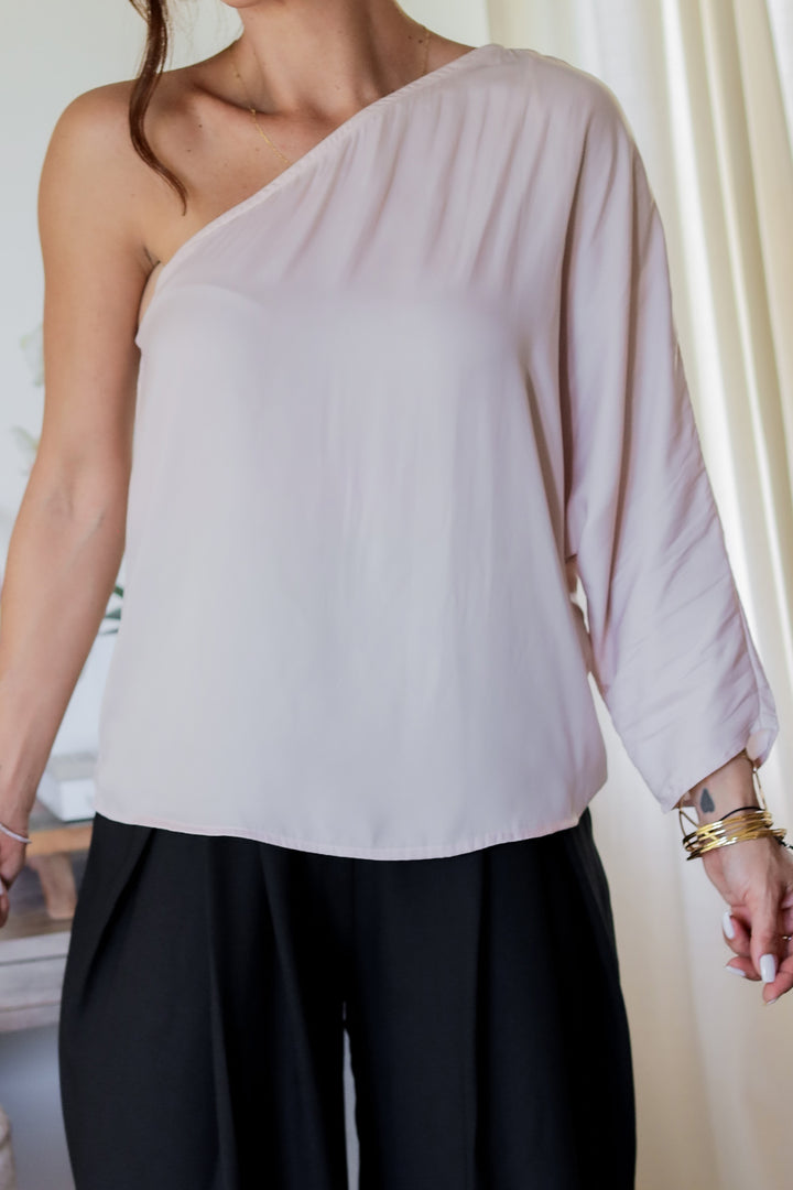 Juliana One Shoulder - Burgundy