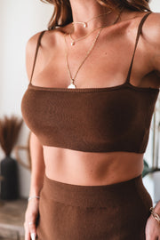 The Avril Skirt Set- Brown