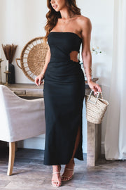 The Cameron Midi Dress- Black