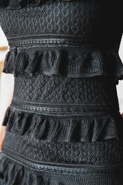 The Brooke Tiered Midi-Black