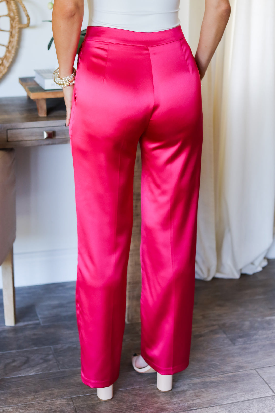 The Kimberly Satin Trousers – OHM BOUTIQUE