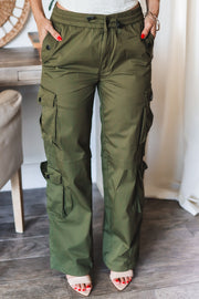 The Carson Cargo Pants- Olive