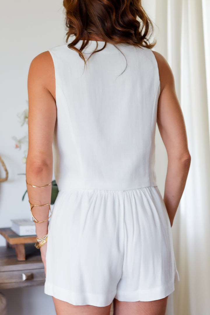 Eva Vest Set- Off White