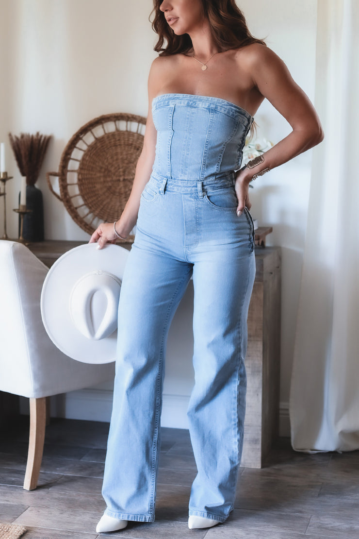 The Jackpot Denim Jumpsuit