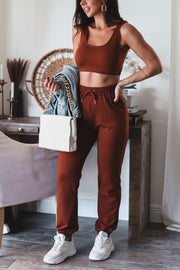 The Jenna Lounge Set- Brown