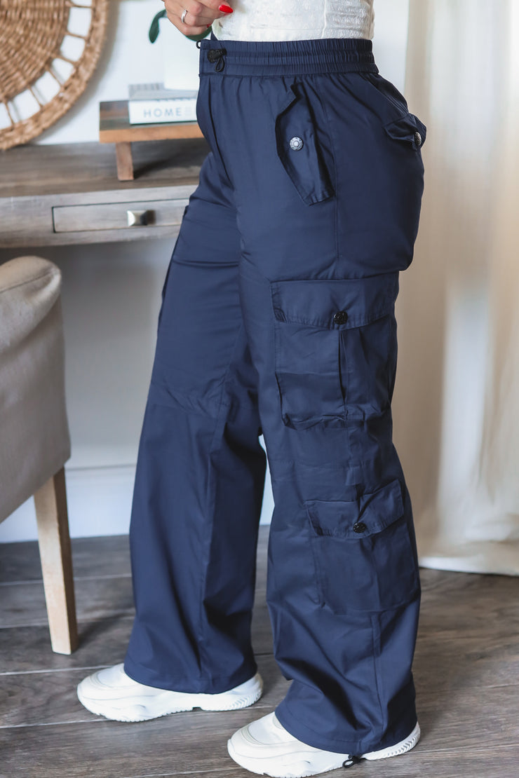 The Carson Cargo Pants- Navy