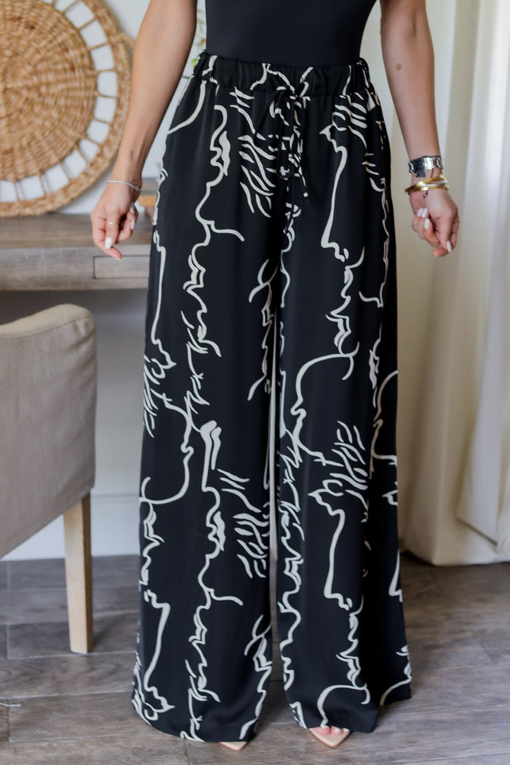The Candice Blouse & Pant Set- Black
