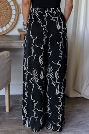The Candice Blouse & Pant Set- Black
