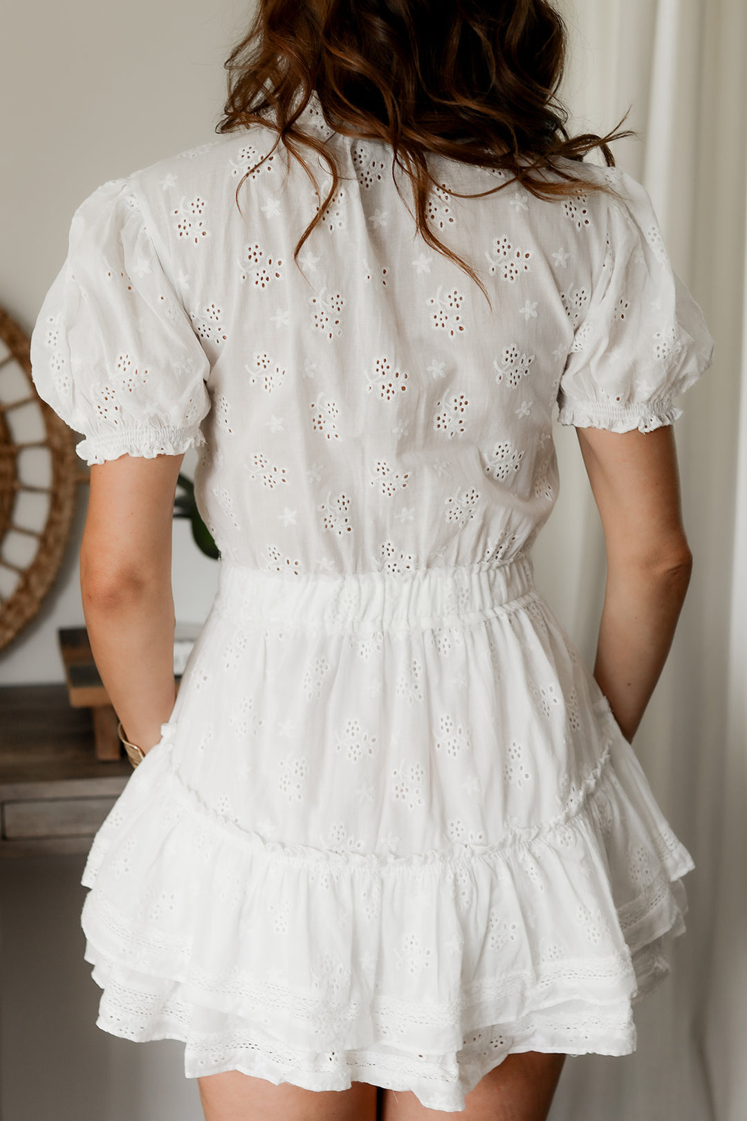 The Kinsley Mini Dress- Off White