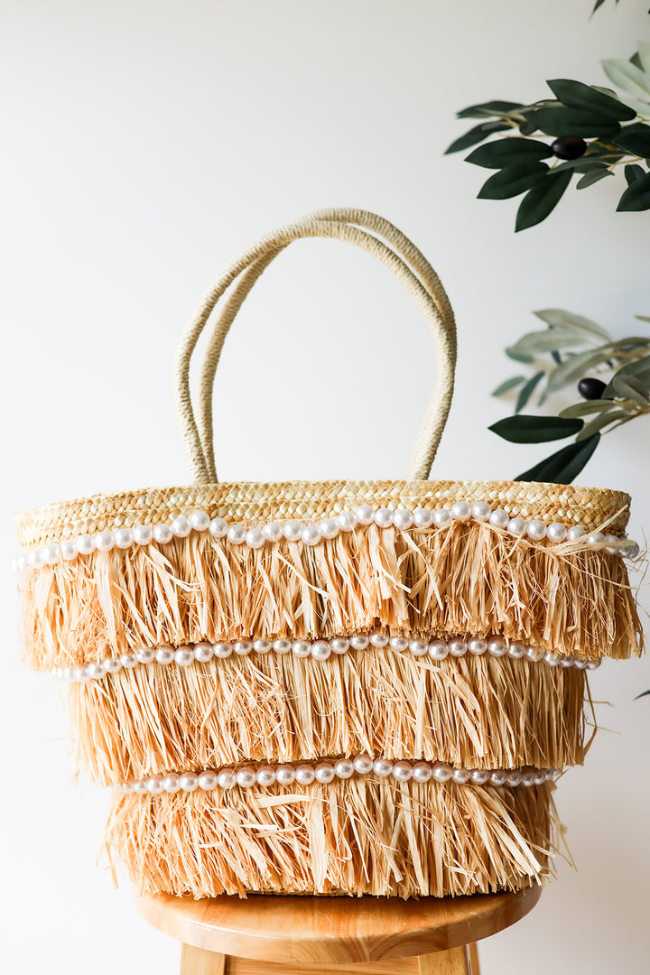 The Villa Straw Tote Bag