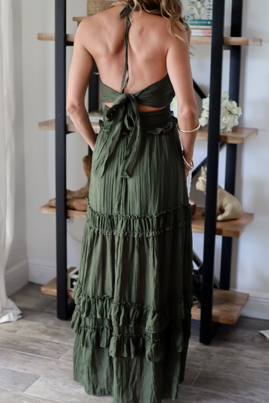 Michelle Ruffle Maxi Dress - 2 Colors