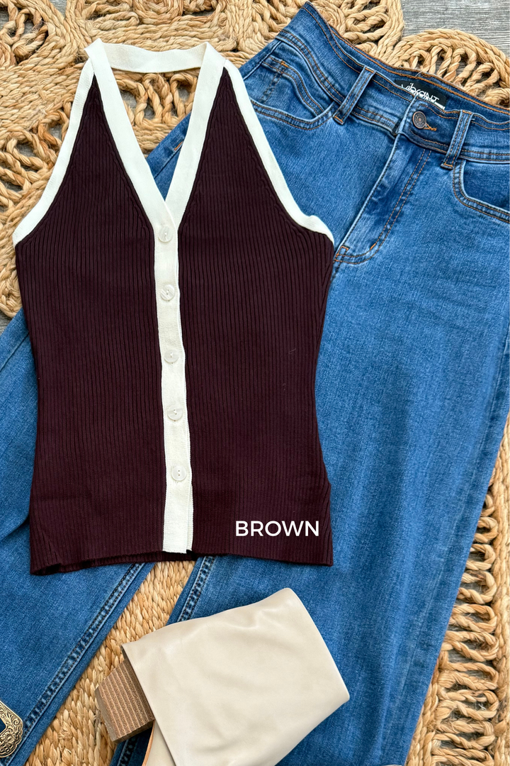 Coco Knit Halter Top - 2 Colors