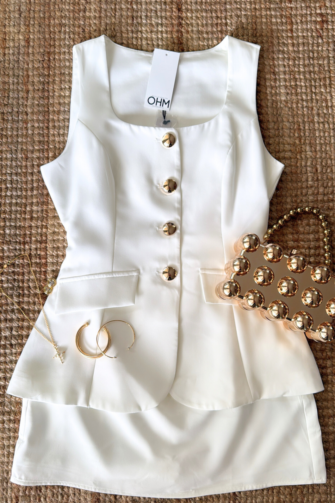 Tara Button Dress- 2 colors