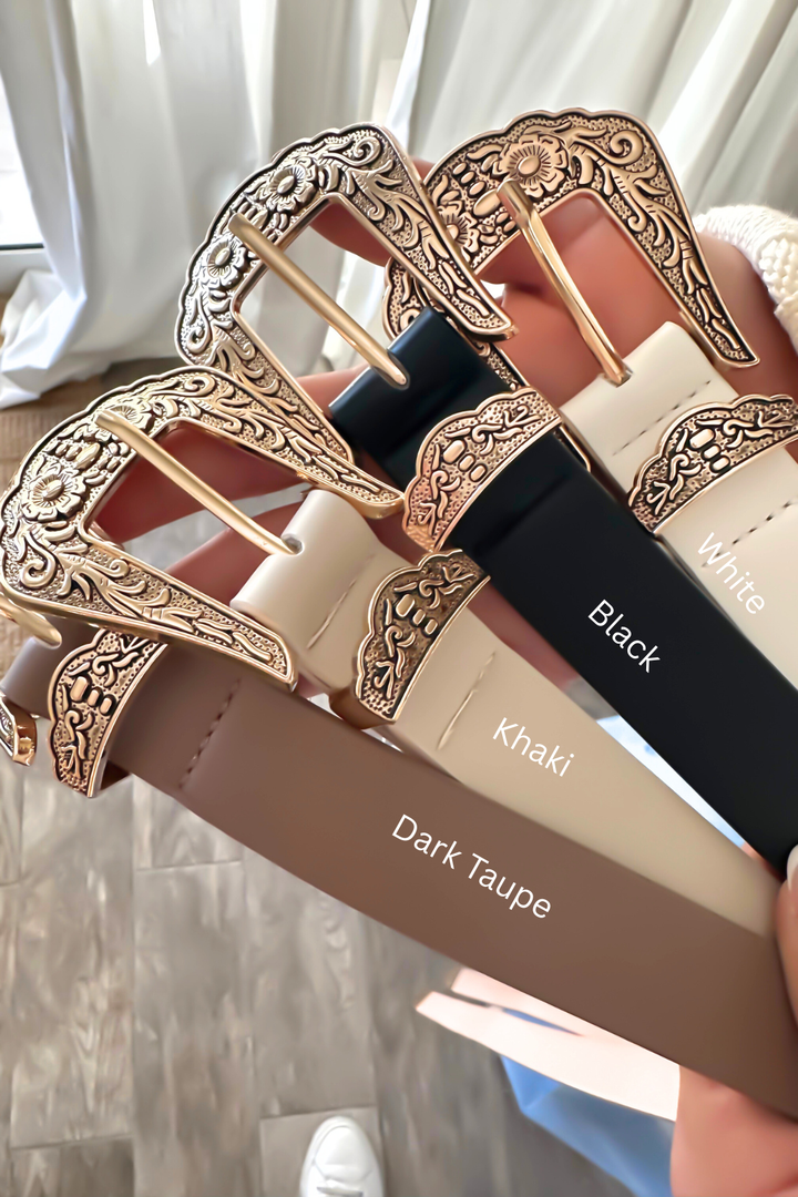 Dakota Western Buckle Belt- 4 Colors