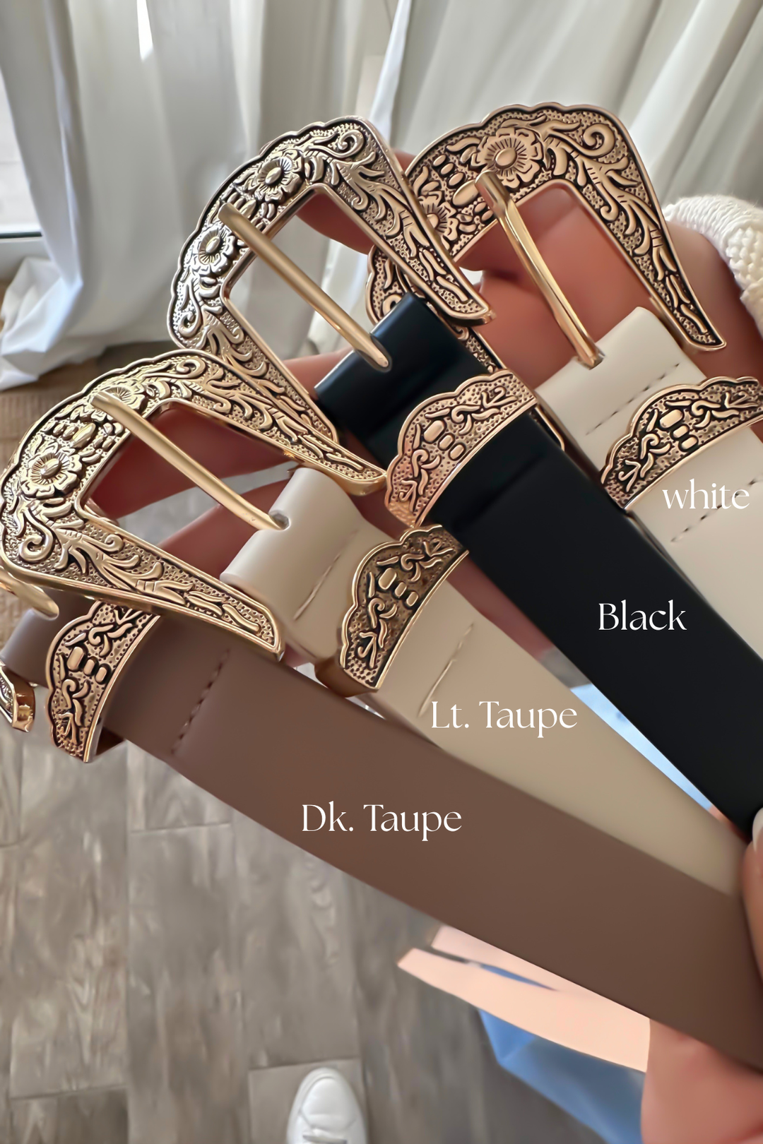 Dakota Western Buckle Belt- 4 Colors