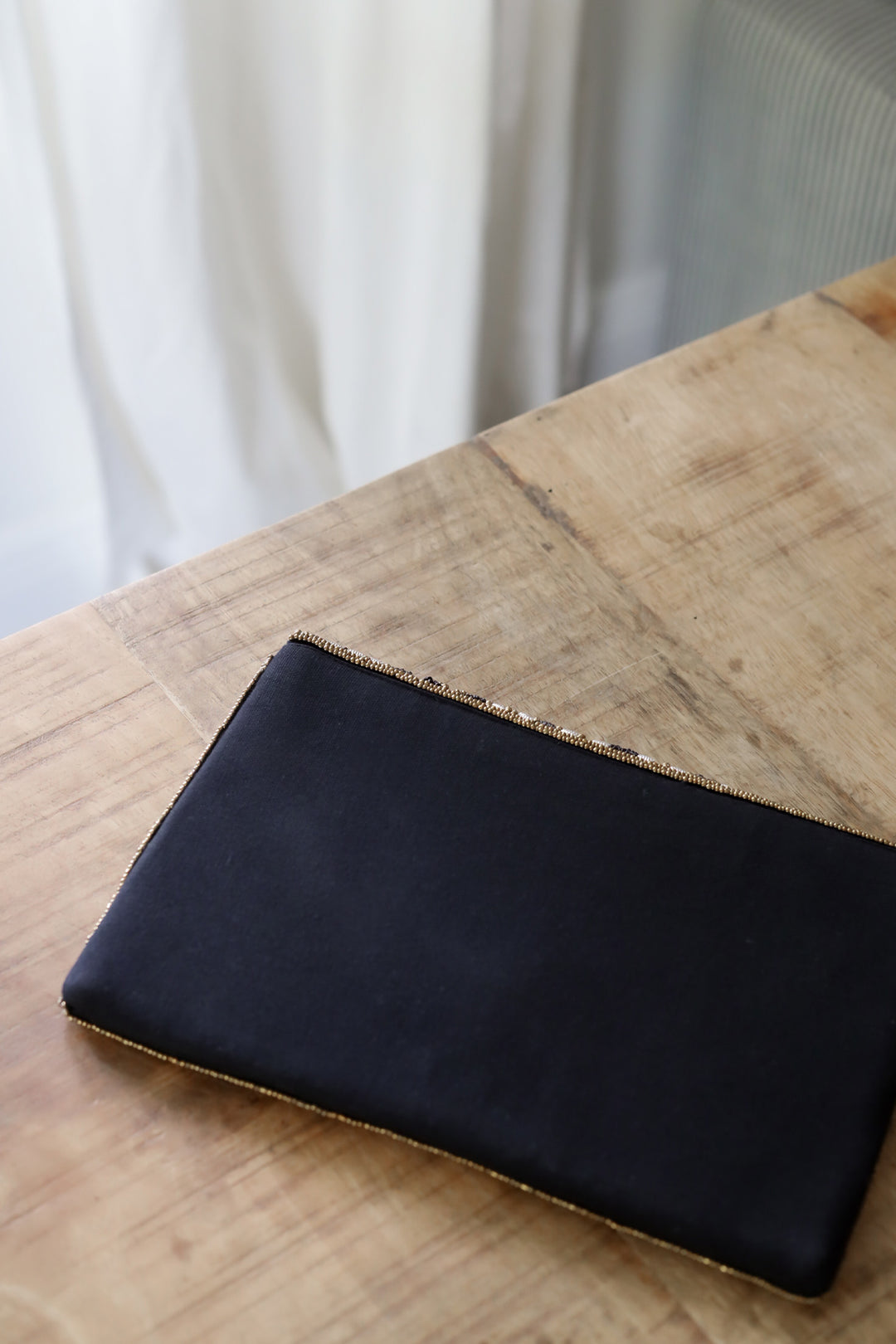 Gatsby Beaded Clutch - Black