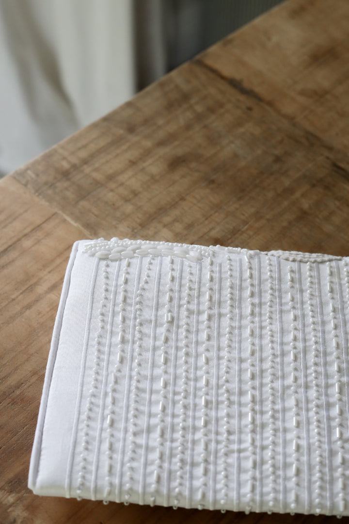 Gatsby Beaded Clutch - Ivory