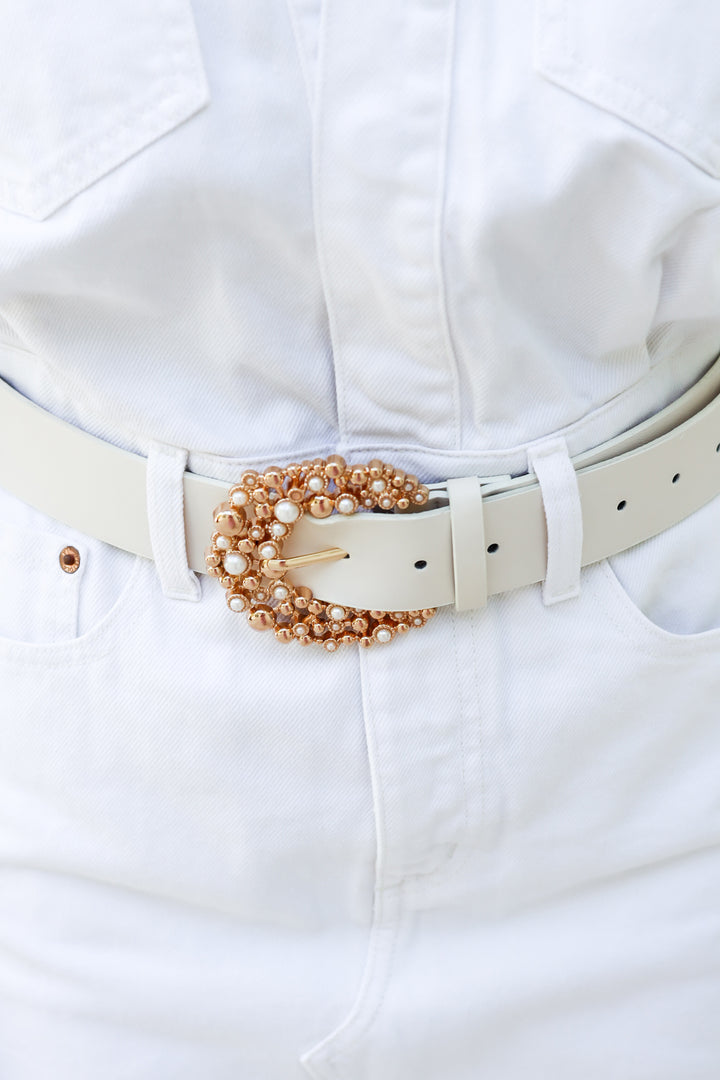 Lily Pearl Studded Belt
